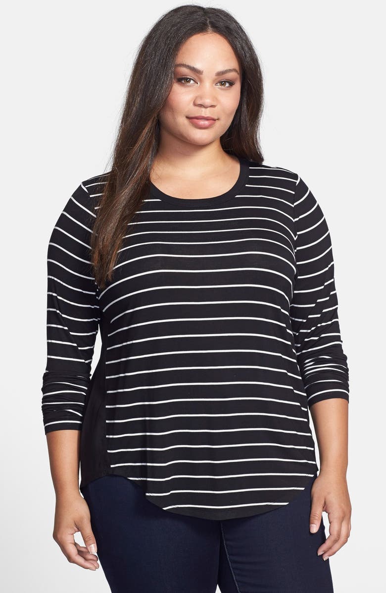 Two by Vince Camuto Stripe Block Top (Plus Size) | Nordstrom