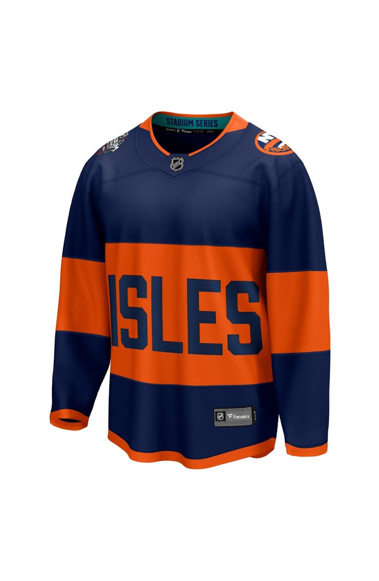 FANATICS Men's Fanatics Branded Navy New York Islanders 2024 NHL Stadium Series Breakaway Jersey