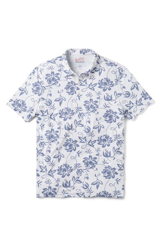 Shop Reyn Spooner X Alfred Shaheen Classic Pareau Floral Performance Polo In White