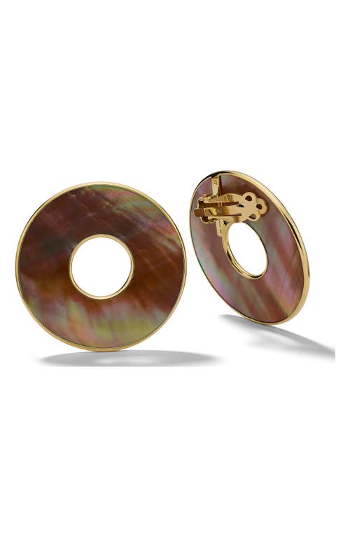 Shop Ippolita 18k Gold Polished Rock Candy Drop Earrings In Gold/mop