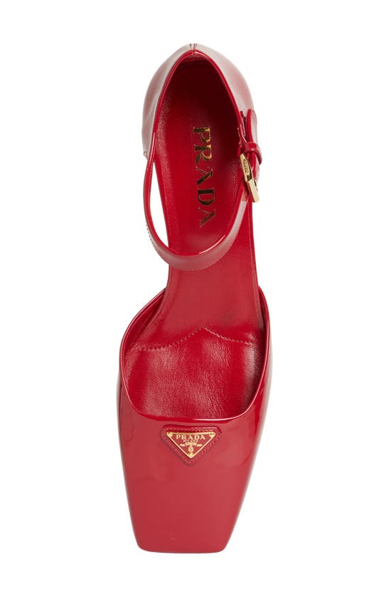 Shop Prada Modellerie D'orsay Pump In Cherry