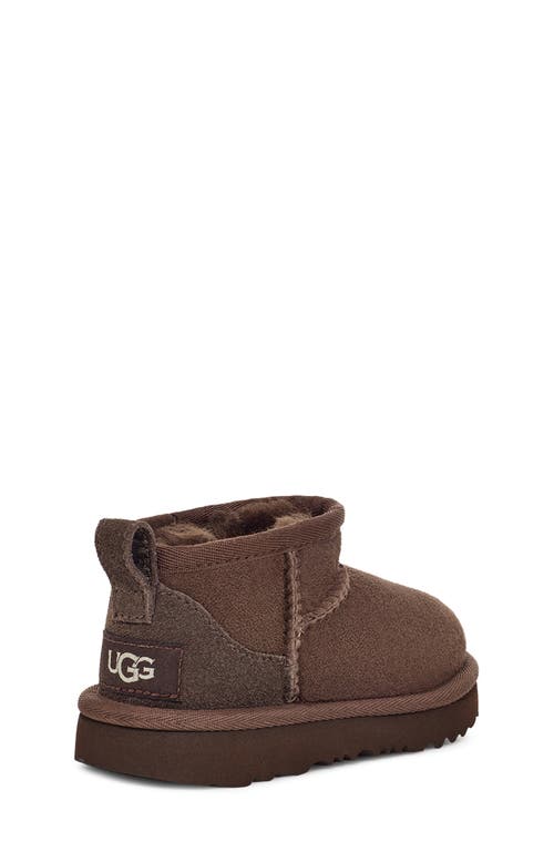 Ugg(r) Kids' Classic Ultra Mini Water Resistant Boot In Burnt Cedar