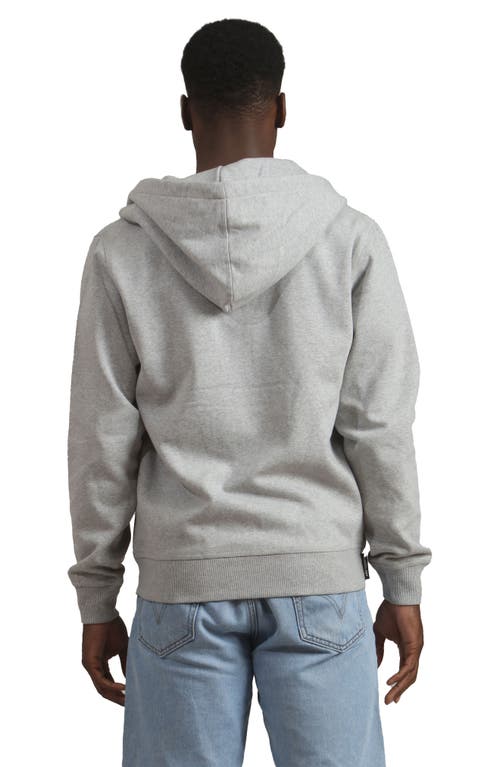 Shop Members Only Brooklyn Zip-up Hoodie In Grey