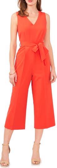 Vince Camuto Belted Crop Jumpsuit Nordstrom