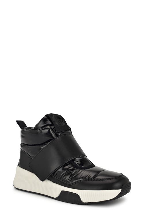 Shop Nine West Tumble High Top Sneaker In Black