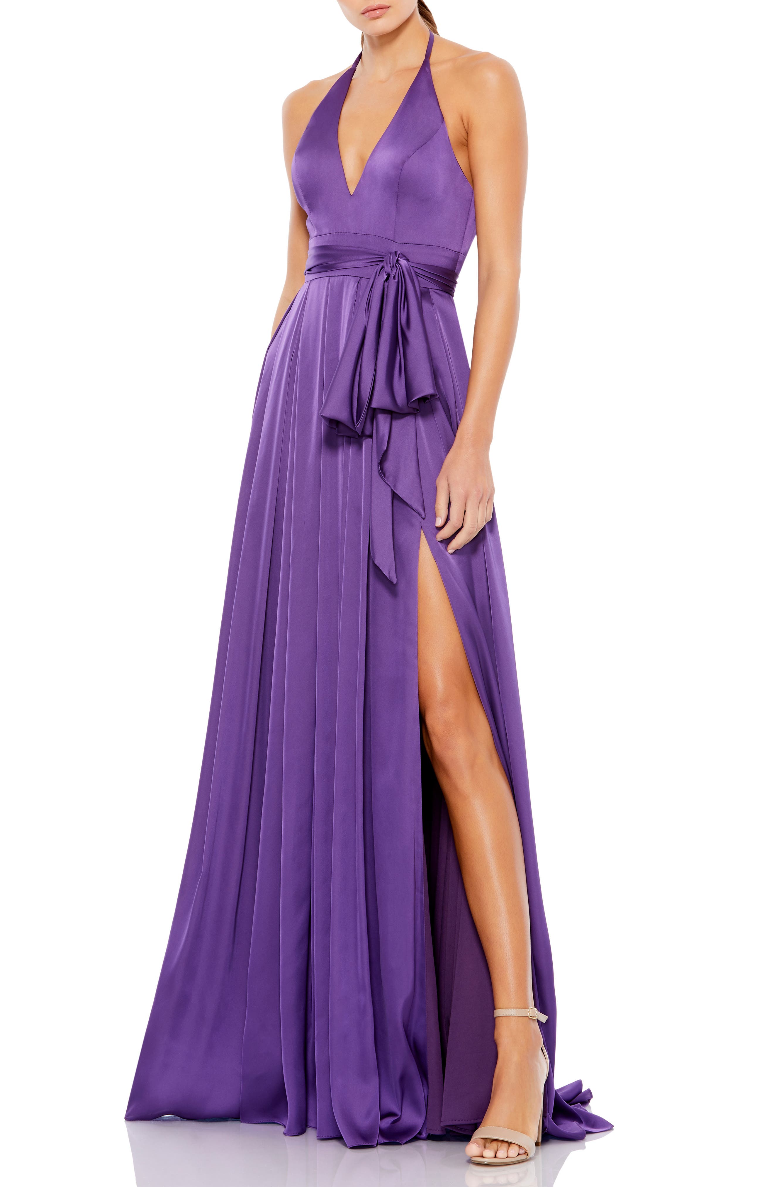 purple semi formal dresses