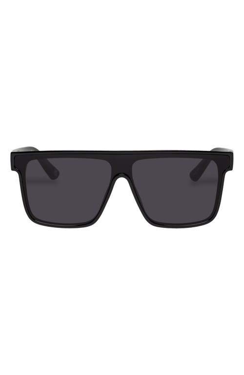Ara 142mm Shield Sunglasses in Shiny Black