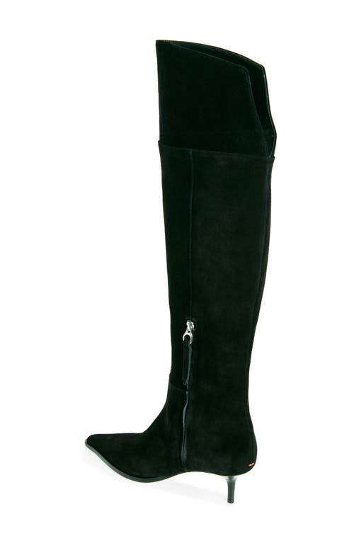 Shop Aeyde Zsazsa Knee High Boot In Black