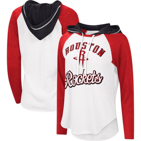 Women's G-III 4Her by Carl Banks White Houston Rockets Basketball Love Fitted T-Shirt Size: Medium