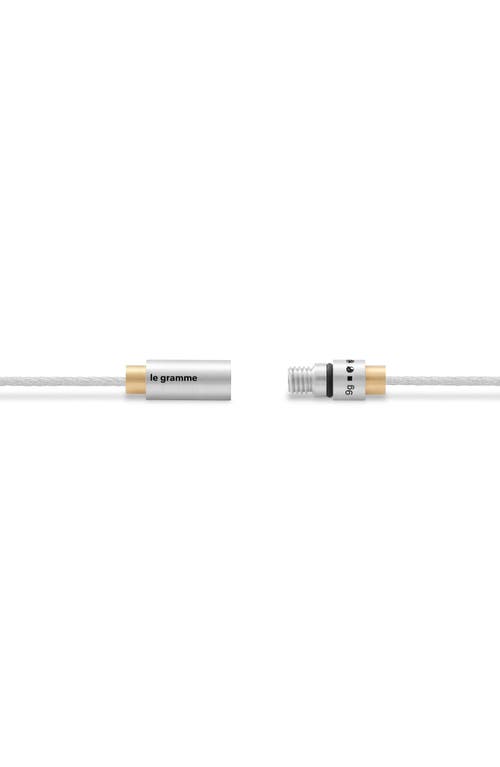 Le Gramme 9g Brushed Two-tone Cable Bracelet In Silver/yellow Gold 18kt
