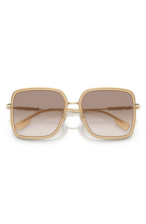 burberry Dionne 59mm Gradient Square Sunglasses in Opal Beige at Nordstrom