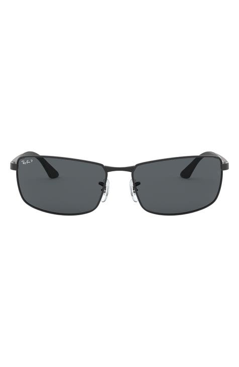 Lunettes de soleil Homme Ray-Ban 0RB4187 Rectangle Noir