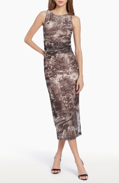 Shop Amanda Uprichard Tiffany Sleeveless Stretch Cocktail Dress In Sparrow