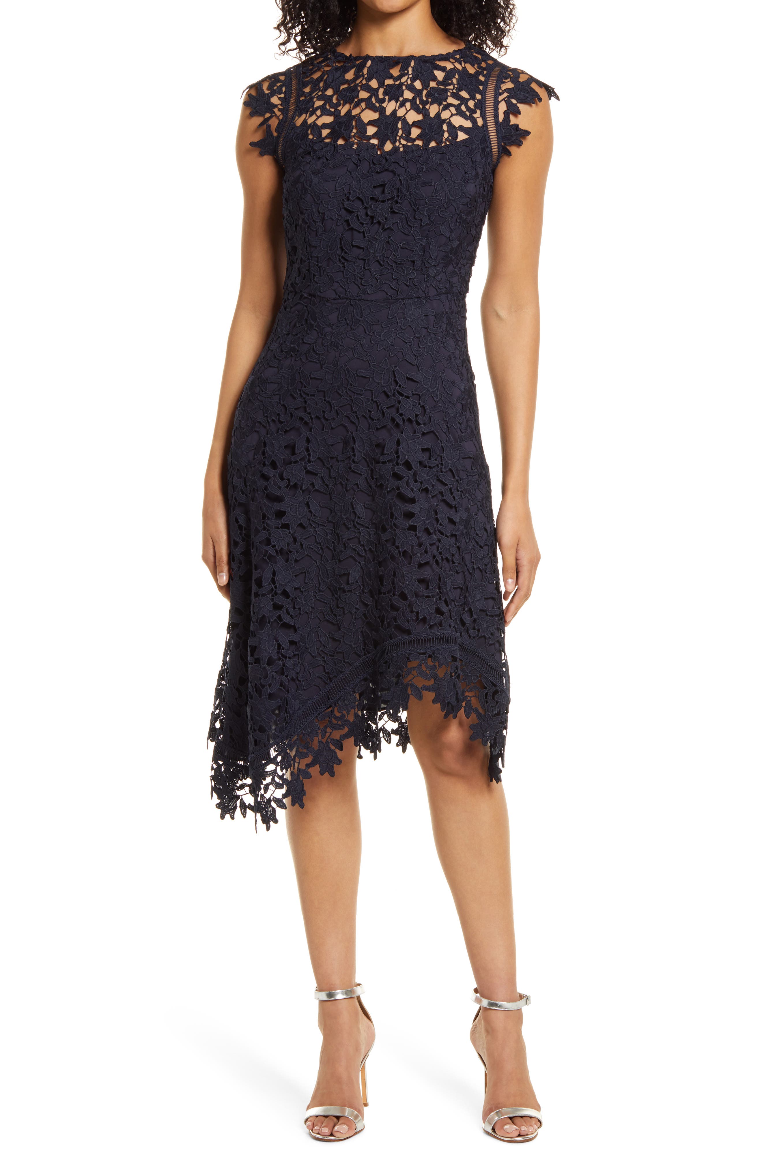 navy lace dresses