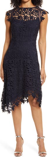 Eliza j outlet navy lace dress