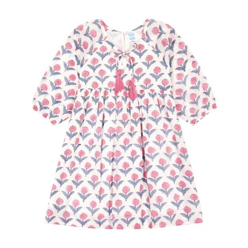 Shop Mer St. Barth Sara Popover Dress In Pink Flower