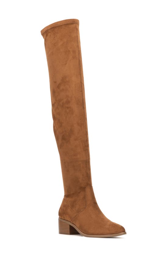 New York And Company Ruby Tall Boot In Cognac
