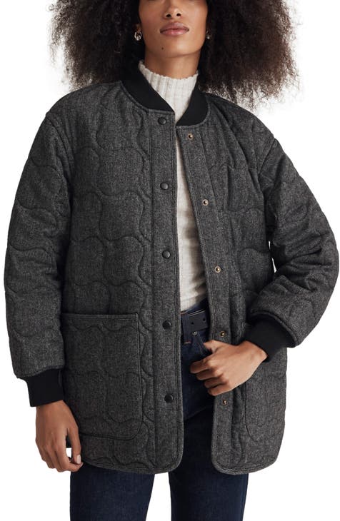 Hooded Drape Jacket in Double-Knit Jersey  Drape jacket, Knit jersey,  Blazer outfits for women