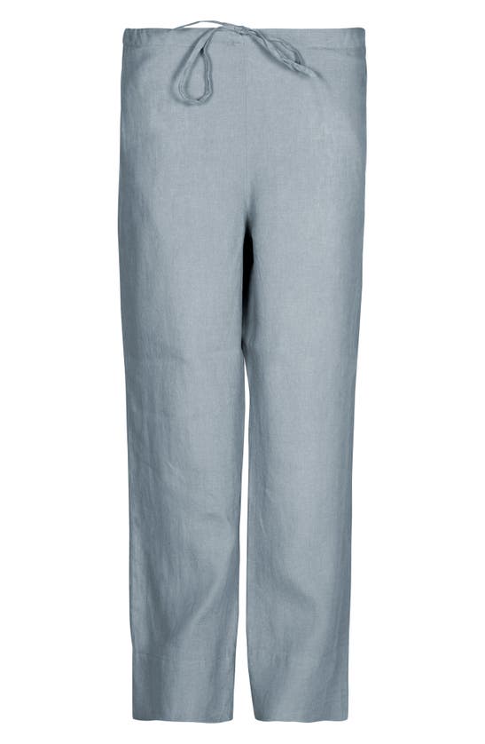 Bed Threads Linen Lounge Pants In Grey Tones