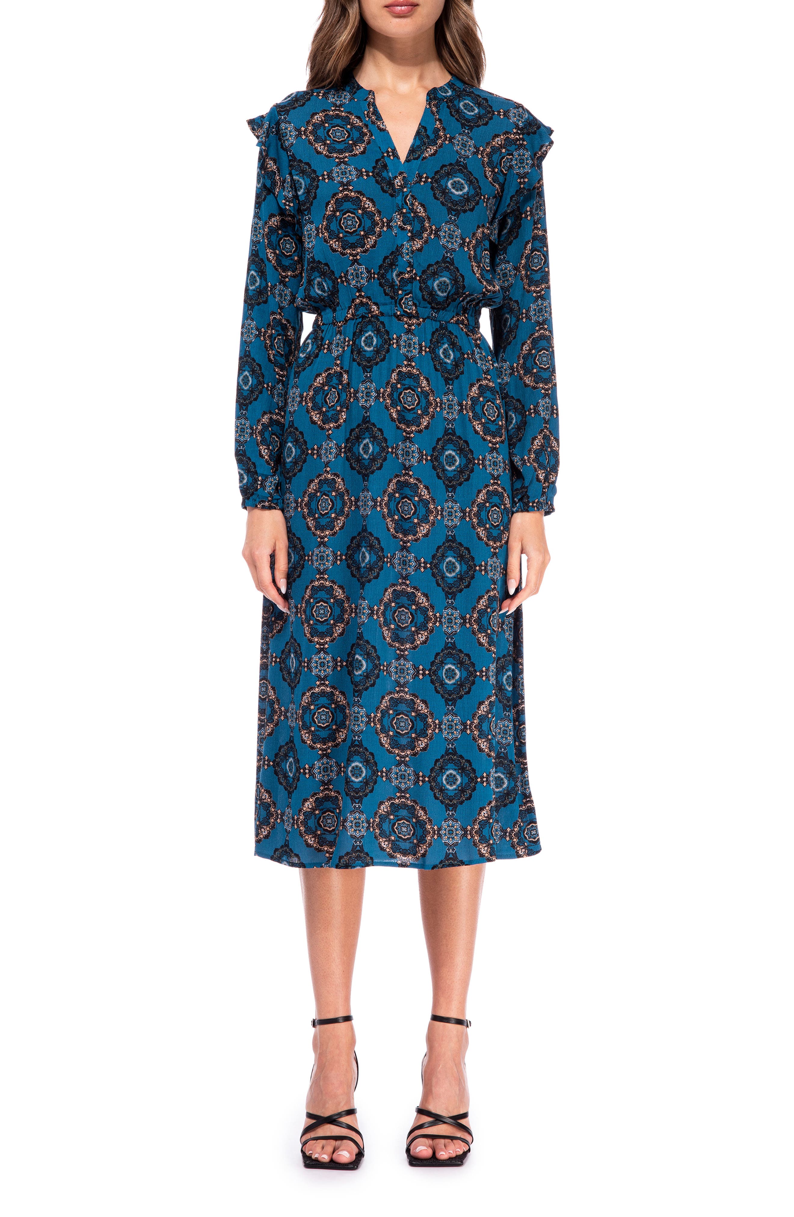 Bobeau Blouson Sleeve Sweater Dress 