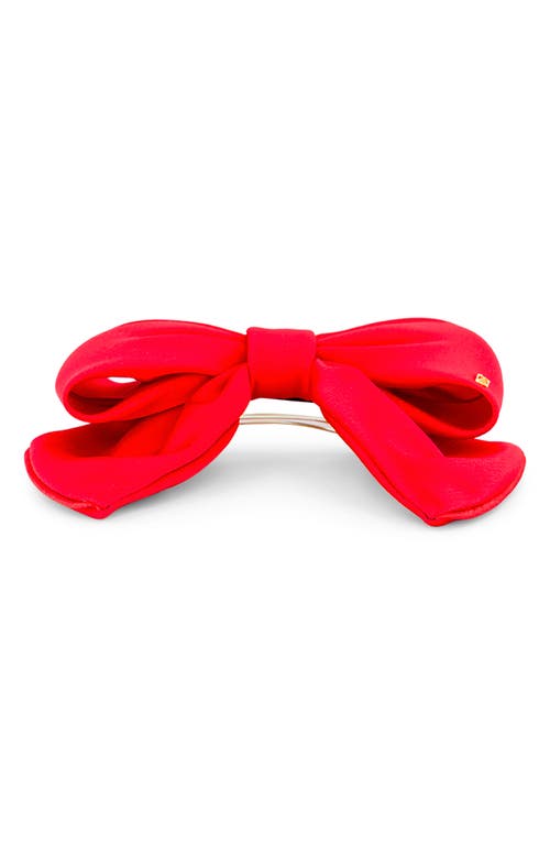 Alexandre De Paris Bow Barrette In Red