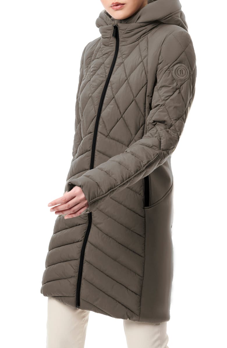 Bernardo Mixed Media Water Resisant Quilted Puffer Jacket Nordstrom
