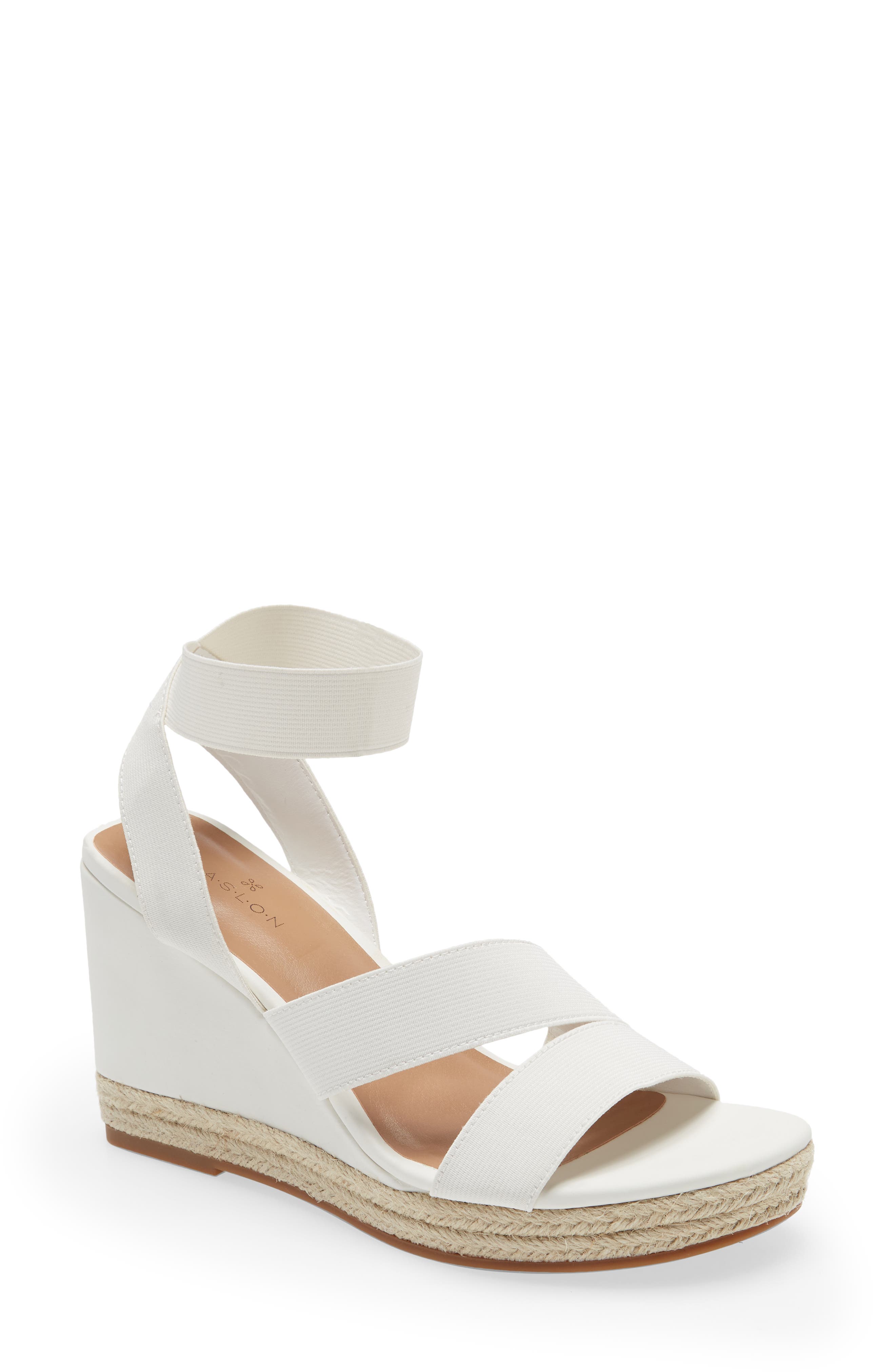 platform sandals all white