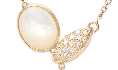 MARCO BICEGO MARCO BICEGO SIVIGLIA 18K YELLOW GOLD & MOTHER-OF-PEARL LARIAT NECKLACE