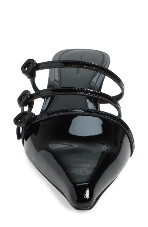 Rebecca Minkoff Buckle Kitten Mule In Black