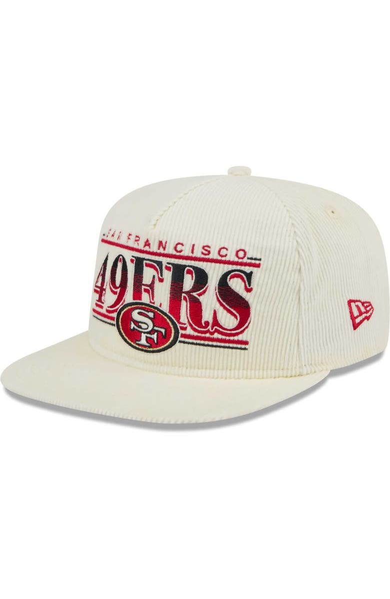 New Era Men's New Era Cream San Francisco 49ers Throwback Corduroy ...