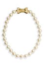 kate spade new york 'all wrapped up' short glass pearl necklace | Nordstrom
