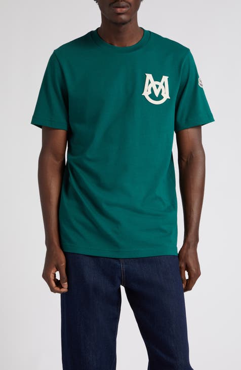 Moncler Men's Jersey T-Shirt with Nylon Pocket