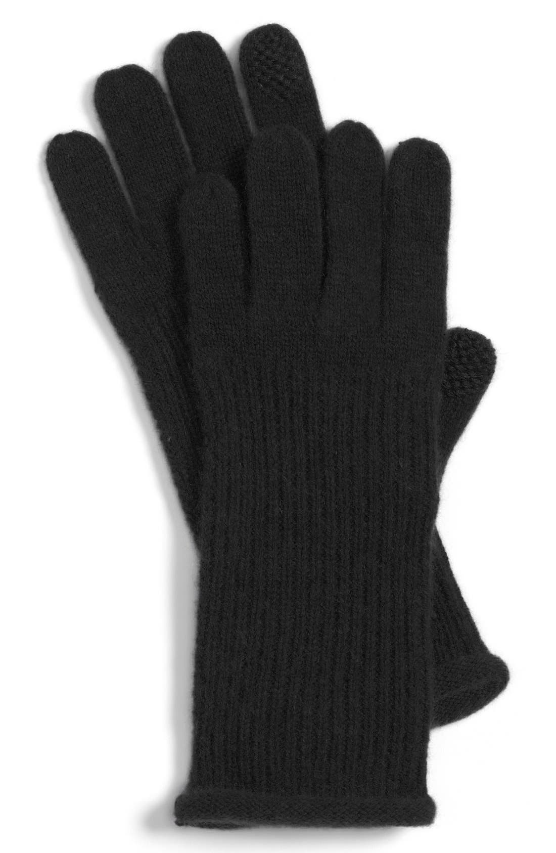 Halogen® 'Touch Tech' Cashmere Gloves 