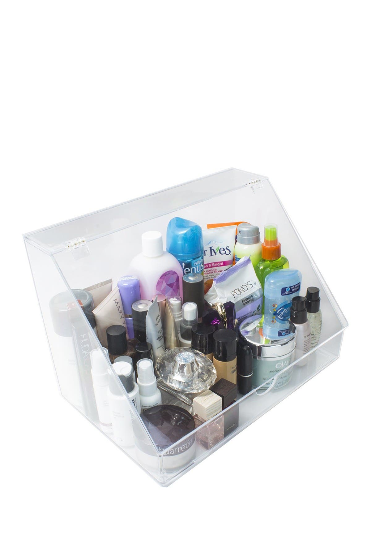 Acrylic Makeup Organizer Display Case - Acrylic Makeup Holder Acrylic Makeup Organizer Display Case - Acrylic Makeup Holder
