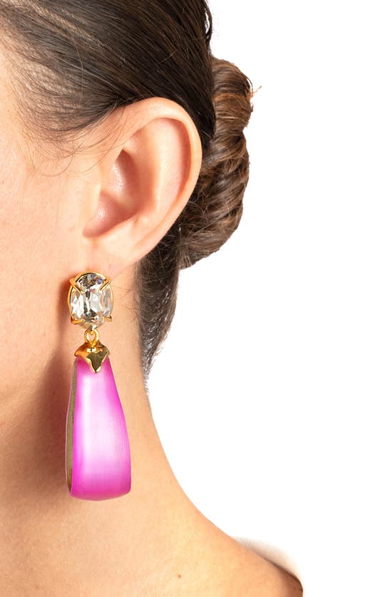 Shop Alexis Bittar Bonbon Crystal Lucite® Teardrop Earrings In Azalea