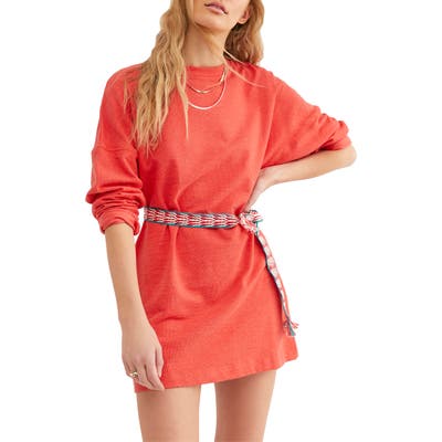 Endless Summer By Free People Magnolia Mini Sweatshirt Dress, Pink