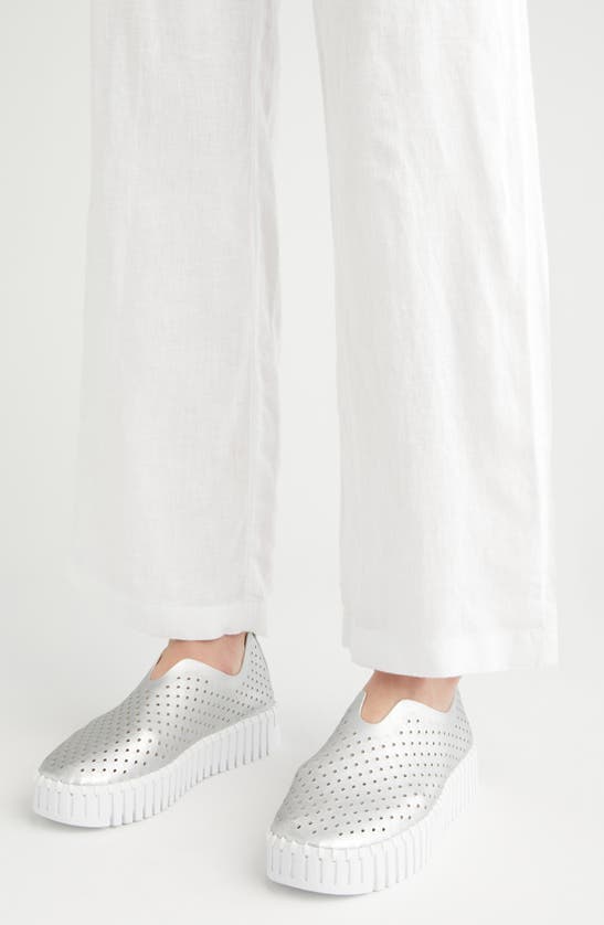 Shop Ilse Jacobsen Tulip Sneaker In Silver