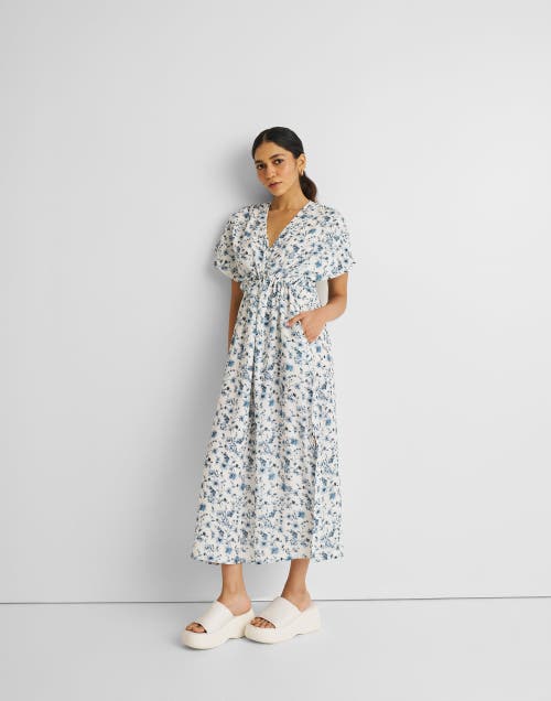 Reistor Gathered Maxi Dress In Wisteria Whimsy
