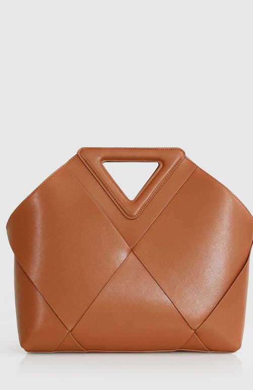 Shop Belle & Bloom Love Locked Handbag In Camel