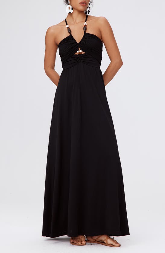 Shop Dvf Caty A-line Dress In Black