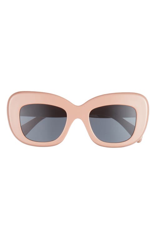 52mm Cat Eye Sunglasses in Brown