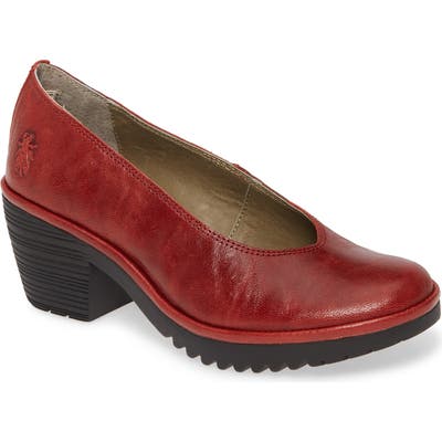 Fly London Walo Pump-7- Red