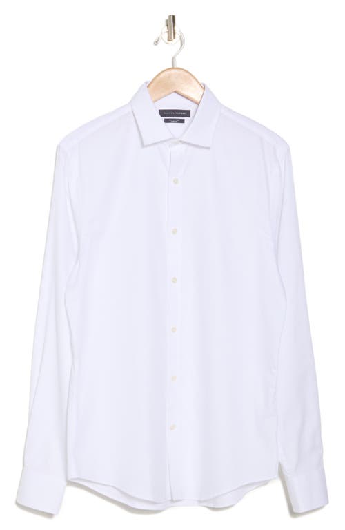 Tommy Hilfiger Core Slim Fit Cotton Button-up Shirt In White