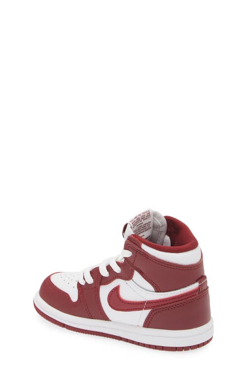 Jordan Nike Kids' Air  1 Retro High Og Basketball Sneaker In White/team Red