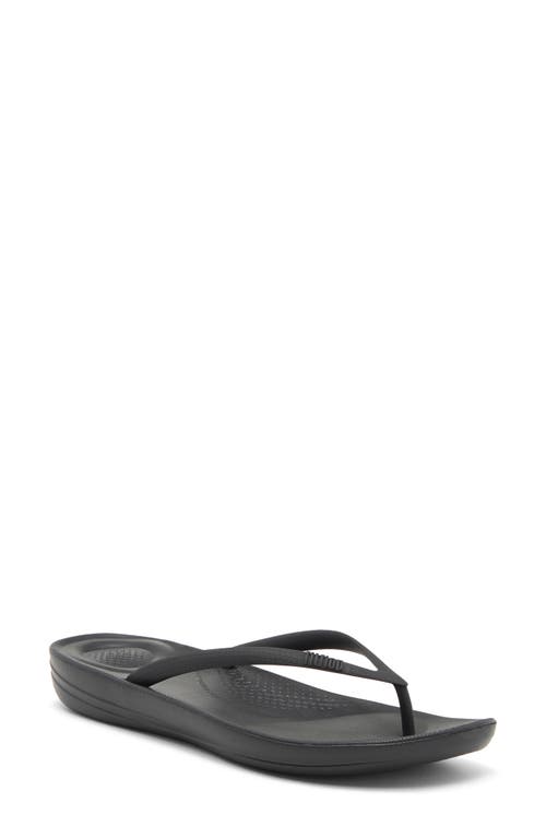 FitFlop iQushion Flip Flop All Black at Nordstrom,