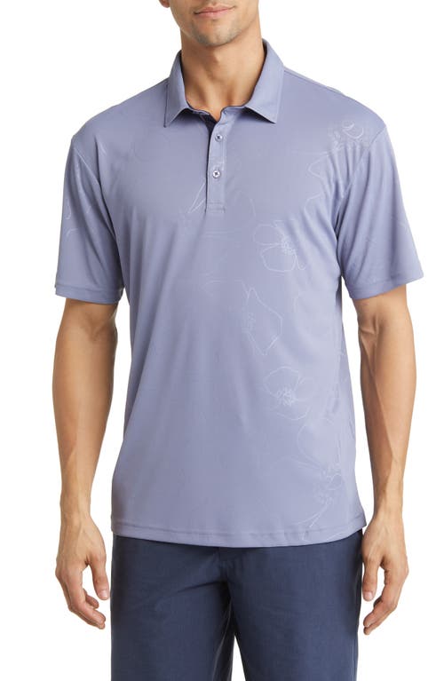 Swannies Anderson Floral Golf Polo Granite-Navy at Nordstrom,