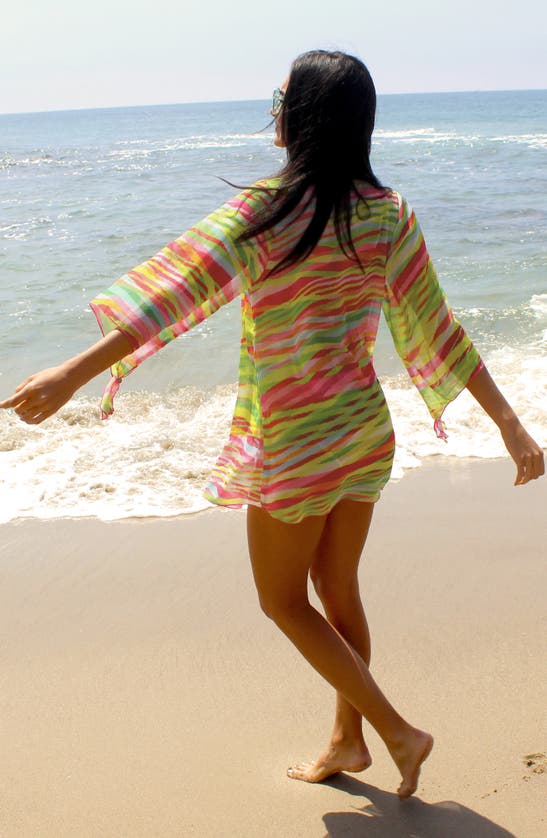 Shop Becca Awaken Sheer Cover-up Tunic In Multi