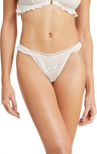 Out From Under Eyelet High-Cut Thong