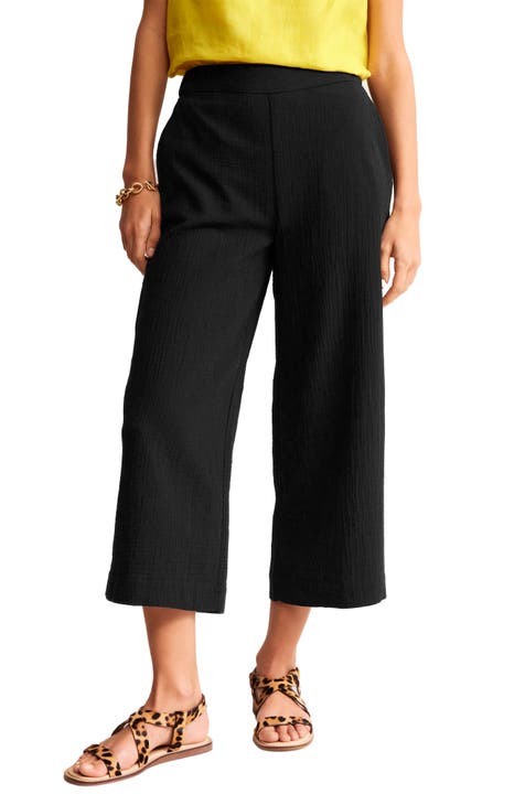 Jersey Pull-On Culottes - Navy, Boden US