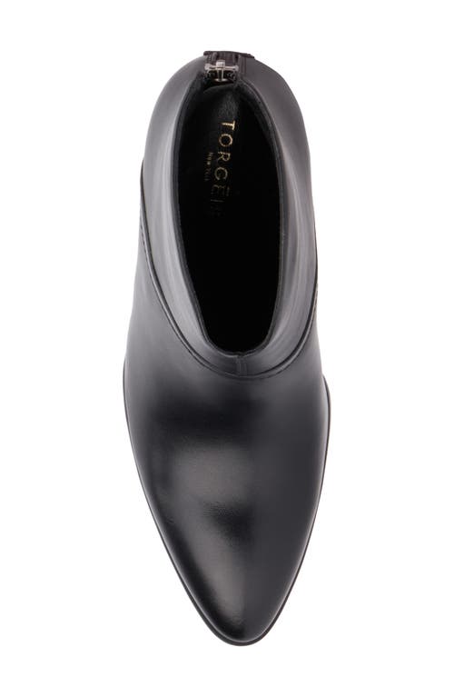 Torgeis Notched Wedge Boot In Black